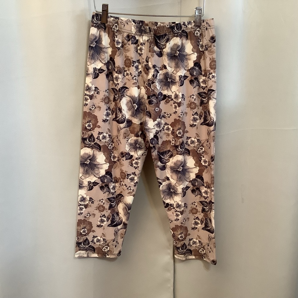 Leggings Capris Cropped Women’s Plus/Curvy 12-20 Elastic Waistband
